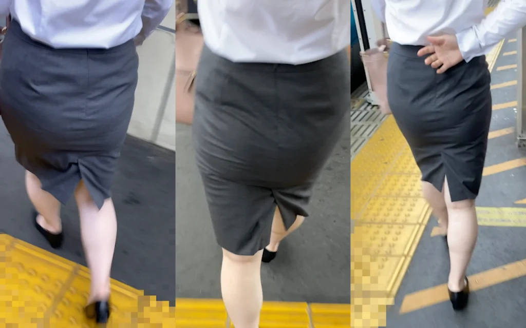 痴漢記録日記vol.94【2人目：抵抗しないお尻大き目巨乳OL】-10