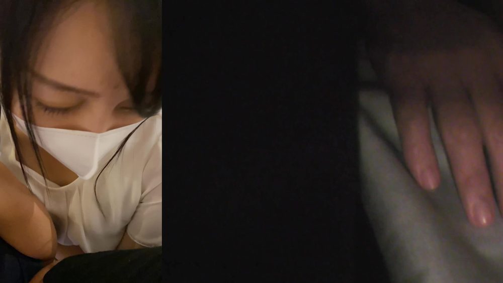 [音声有]清楚系美乳OLがブラとパンストをズラされ集団痴漢。耐えれず漏れる声。-3