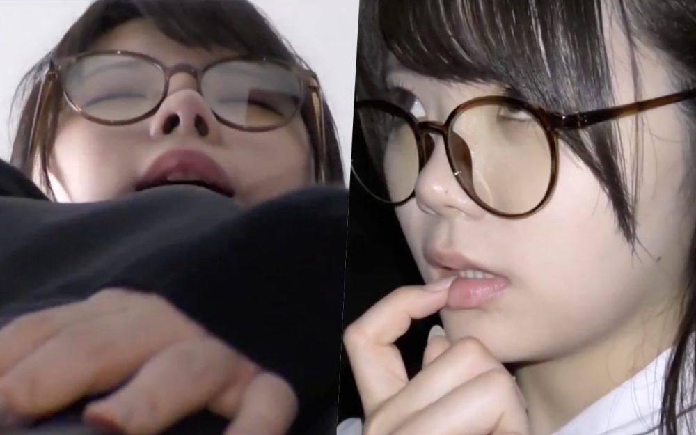 《メガネJK》【電車痴漢】N○SA勤務を夢見る宇宙物理系美少女★フェラだけで許して下さいと懇願されるもカリデカをブチ込む鬼畜痴漢-0