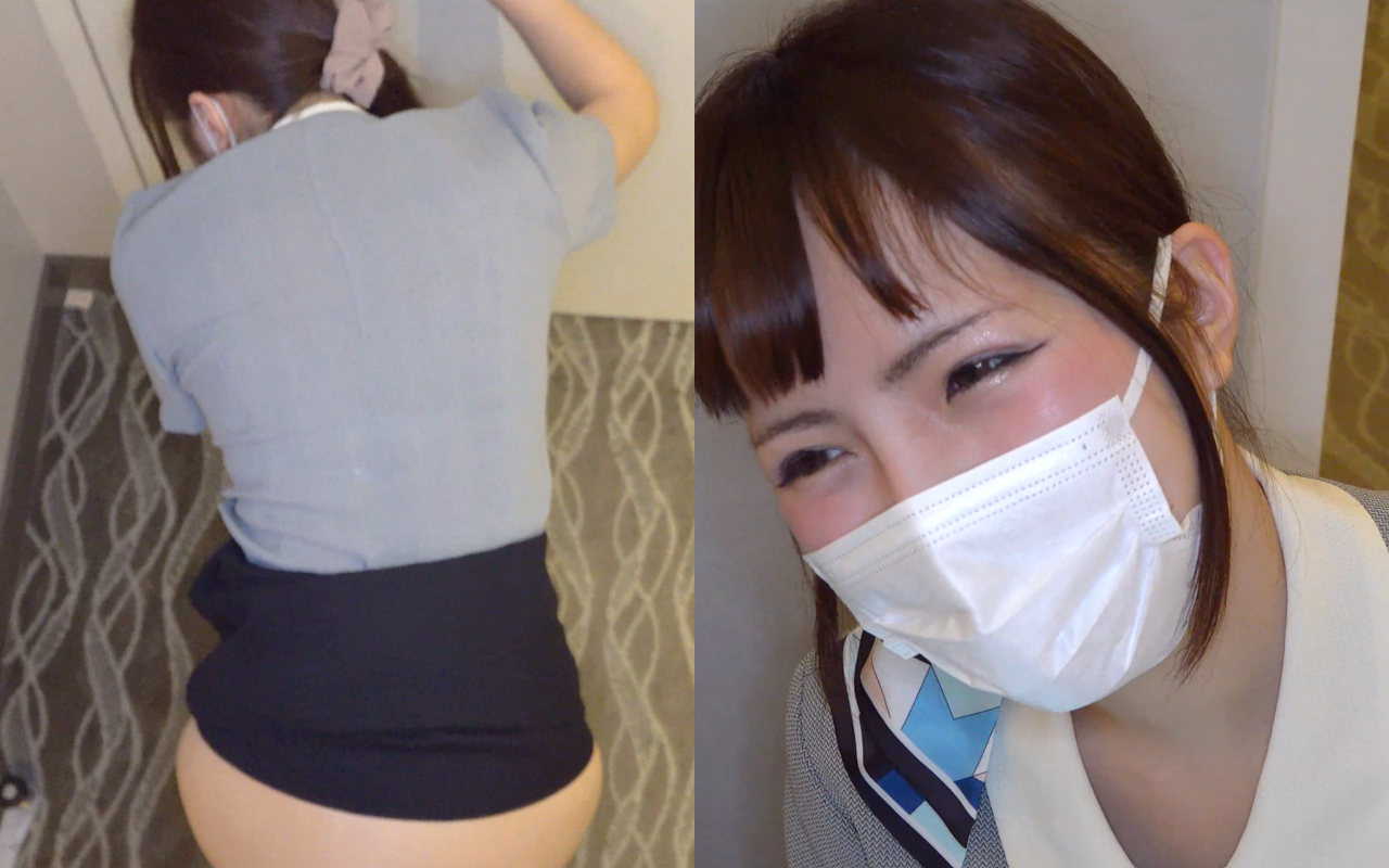 【ホテルマン】【交渉痴かん】淫乱…！ハーフモデルっぽい感じの子を痴かんしたら…※チンポ成功【4K高画質】-0