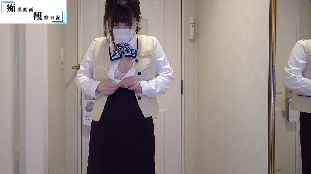【ホテルマン】【交渉痴かん】途中から…!粛々と交渉を受け入れ、自らくぱぁしてベッドで追撃大成功【4K高画質】-34
