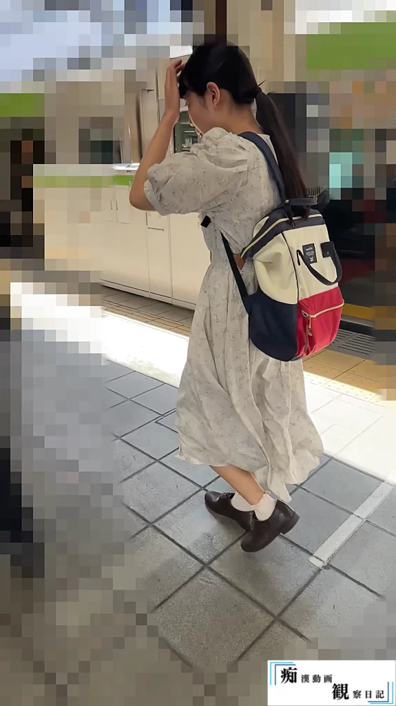 [音声有/つきまとい]2区間追いかけられてヤラれたあのKを土曜日の私服姿をつきまとって狙い撃ち。-1