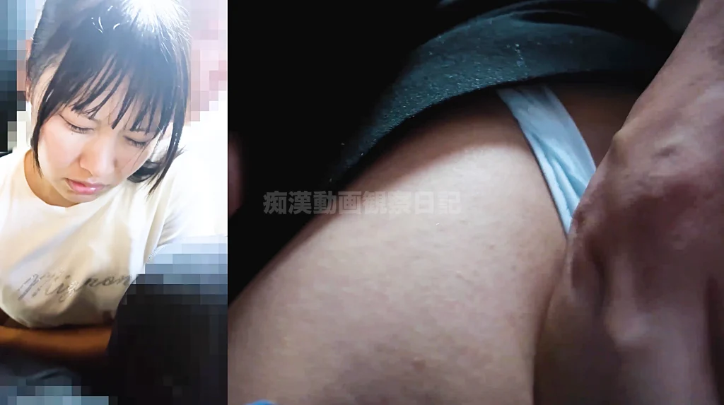 【窃触窃挿フル50分超/私服K】一生忘れない。夏休みに乗った電車での出来事-29