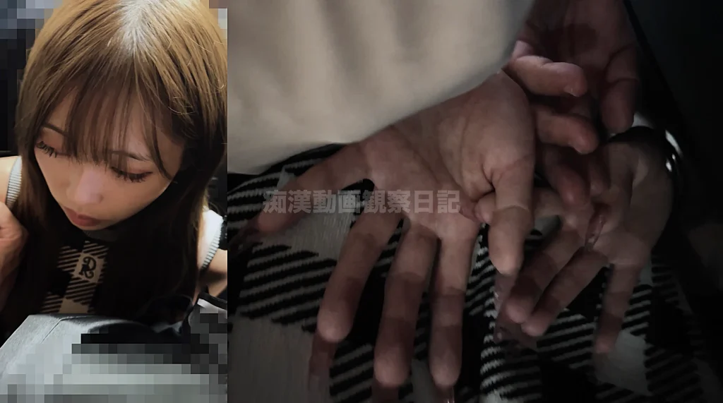 [窃触/ギャル]ウルトラTバック即窃挿。勃起陰核同時責め満員電車サンドイッチFack-8