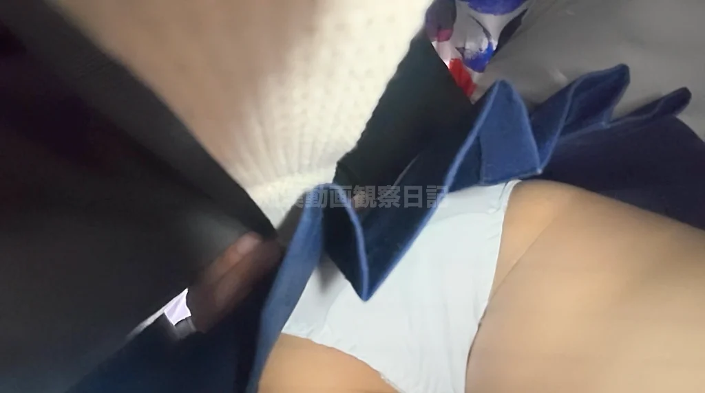 痴かん狂信者 #119【★5】黒髪清楚系美脚ミニスカ娘の純白Pをずらして秘部露出、長時間生マン→指に付着するねっとり白濁液-9