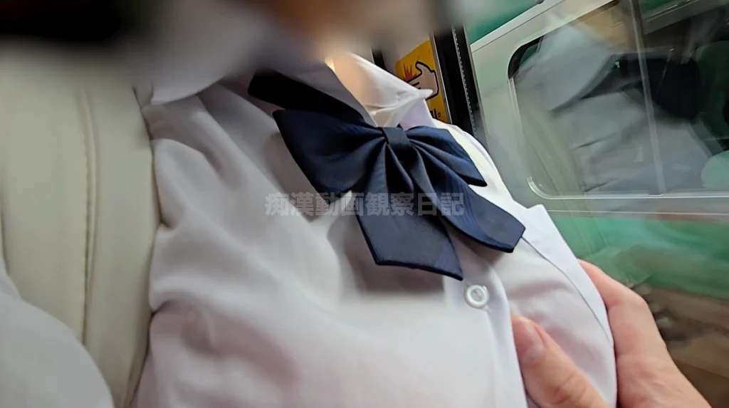 痴かん狂信者 #129【★6】巨乳ツインテ娘、ブラウスの上から胸の膨らみタッチ、ボタン外してブラ下げ生乳揉み＆乳首コリコリ責め-25