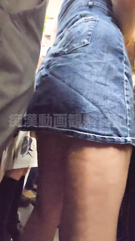 痴かん狂信者 #154【★4】タイトデニムミニ巨乳ギャルの抵抗する手とムチ尻に勃起したモノをぐりぐり擦り付け！抵抗できない罠！-5