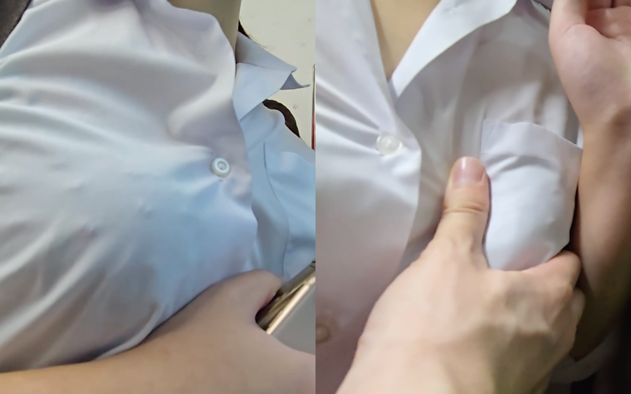 痴かん狂信者 #156【★4】推定Dカップ透けブラ微巨乳娘の成長中の胸を揉みまくり！恐怖で固まりほぼ無抵抗！-0