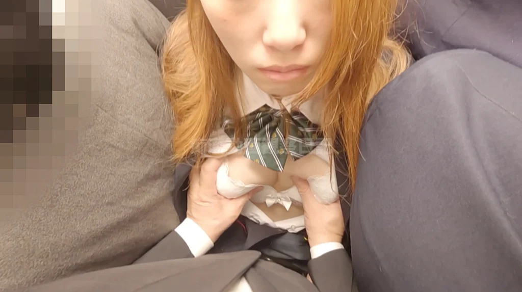 【痴触】茶髪ブレザーのお嬢さん執拗にクリトリスを狙われ理性が崩壊する-22