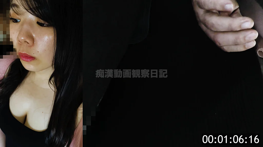 令8)#39 ブラウスを纏った黒タンクトップ黒Tバック爆乳OL-2