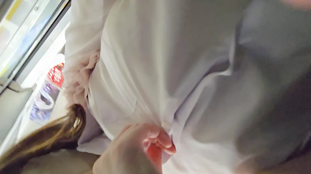 痴かん狂信者 #167【★6】色白ギャルの美巨乳を堪能！ブラウス脱がして柔らか生乳揉みまくり！-33