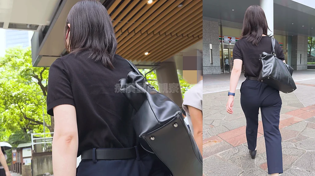 歩行記録0345「ムチムチどっしりデカ尻OLさんを後ろから観察してみた」(全4名)-21