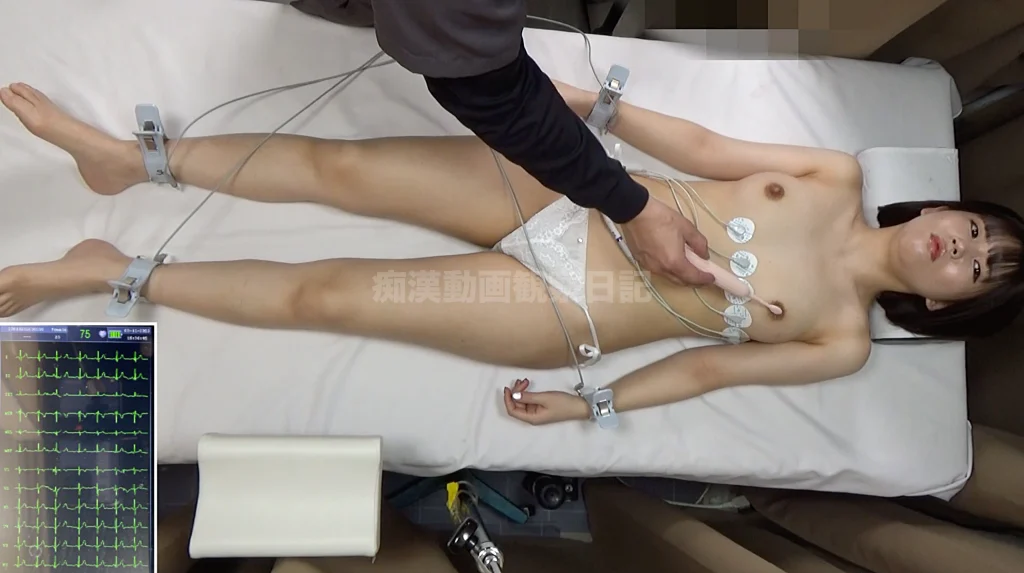 心電図検査で巨乳を震わせイキ狂う～被験者二名のリアルオーガズム波形と心音記録～-2