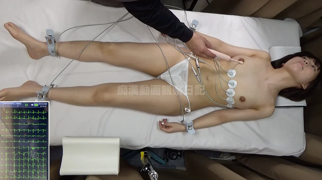 心電図検査で巨乳を震わせイキ狂う～被験者二名のリアルオーガズム波形と心音記録～-3